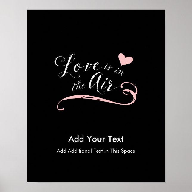 Poster L'amour est dans l'air - Saint-Valentin ou Mariage (Devant)