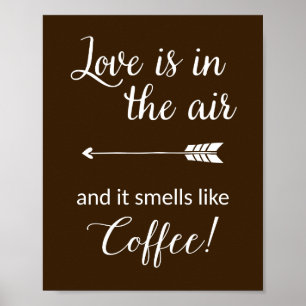 Poster L'Amour Est Dans L'Air Sent Comme L'Impression De 