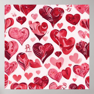 Poster L'amour est dans le design Air- coeur