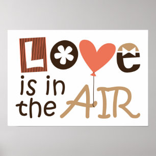 Poster L'amour est dans le design de l'air