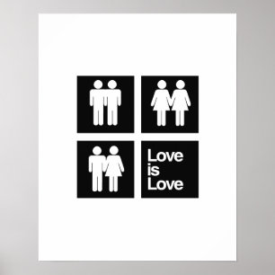 Poster L'amour est des blocs d'amour