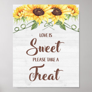 Poster L'AMOUR EST DOUCE PRENEZ UN SIGNE DE Fête des mari