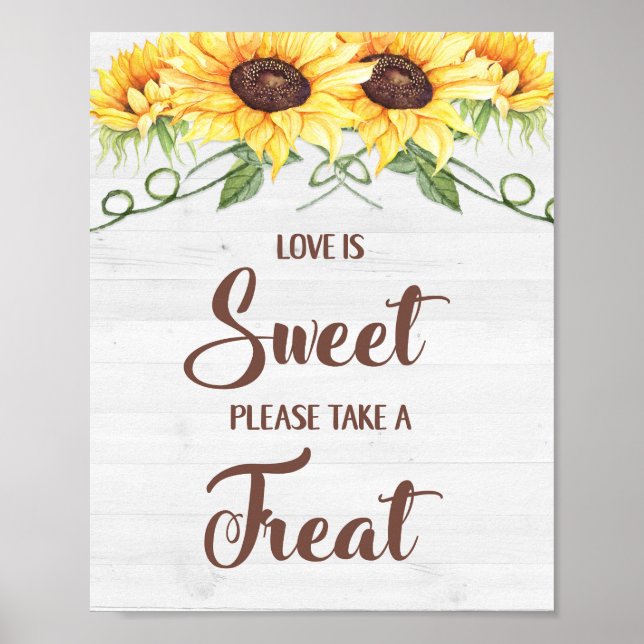 Poster L'AMOUR EST DOUCE PRENEZ UN SIGNE DE Fête des mari (Devant)