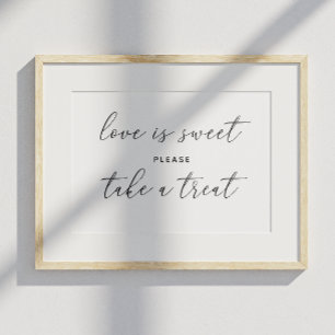 Poster L'amour est doux prendre plaisir. Mariage noir et 