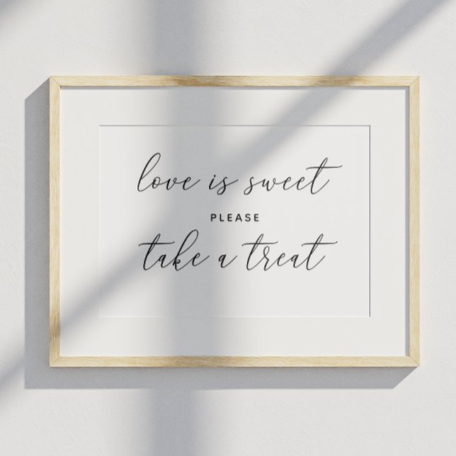Poster L'amour est doux prendre plaisir. Mariage noir et  (Créateur téléchargé)