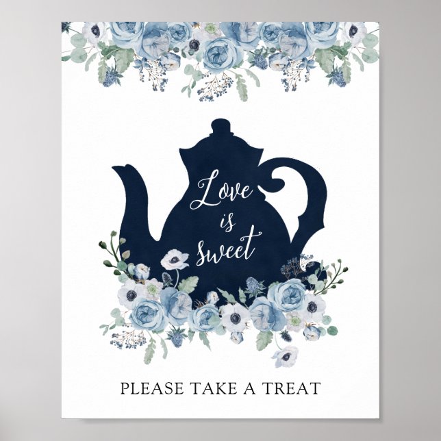 Poster L'amour est doux Prenez un goûter Mariage Shower d (Devant)