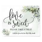 L'amour est doux table de dessert mariage eucalypt