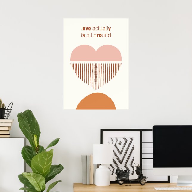 Poster L'amour est en fait tout autour (Bureau à domicile)