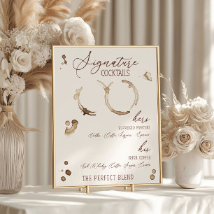 Poster L'amour est en train de se faire ! Boissons Signat