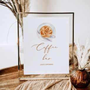 Poster L'amour est en train de se préparer au bar à café