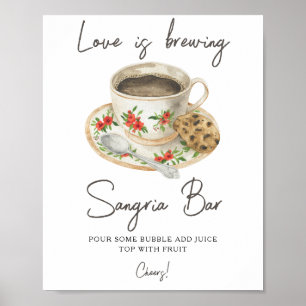 Poster L'amour est en train de se préparer Bar à sangria 
