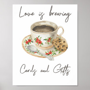 Poster L'amour est en train de se préparer Cartes et cade