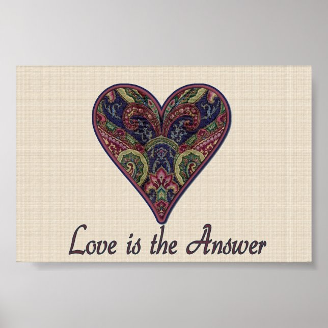 Poster L'AMOUR est la réponse (Devant)