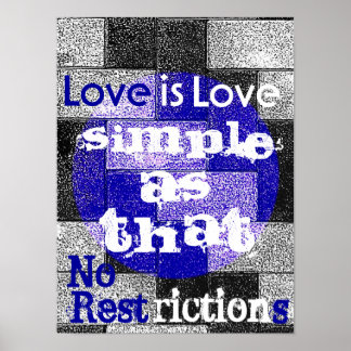 Poster L'Amour Est L'Amour. C'Est Simple Comme Ça...Poste