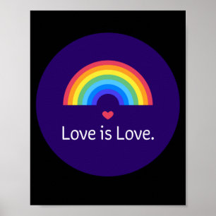 Poster L'amour est l'amour. LGBT+FIDE. Queer.