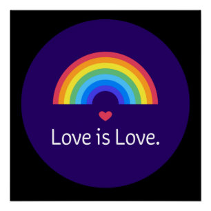 Poster L'amour est l'amour. LGBT+FIDE. Queer.