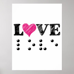 Poster L'amour est le braille aveugle