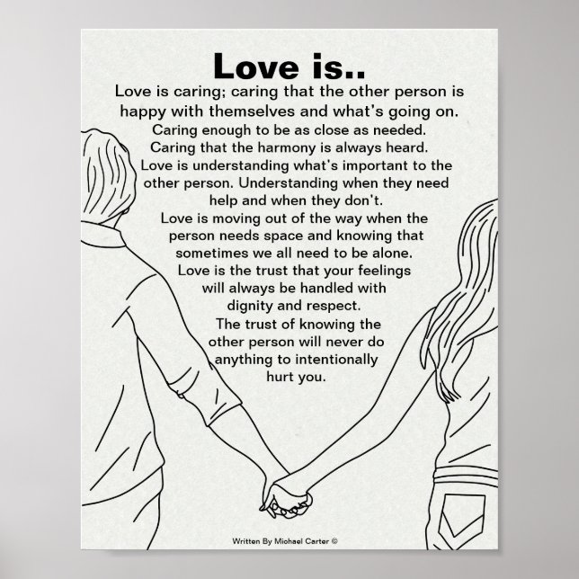Poster L'amour est... __Poster (Devant)