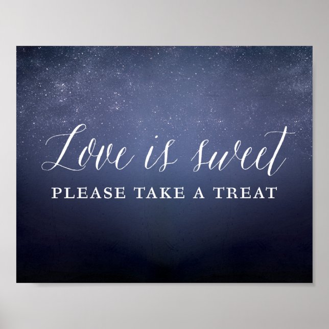 Poster L'amour est sucré S'il vous plaît prendre un signe (Devant)