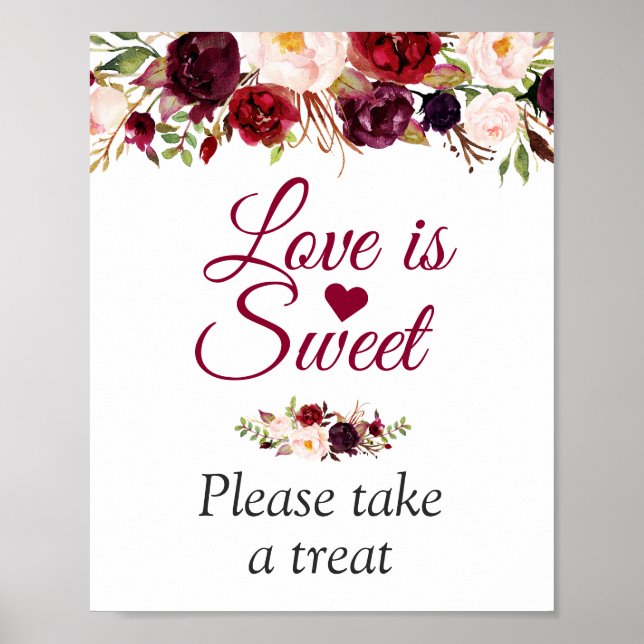 Poster L'amour est sucré S'il vous plaît prendre un soin  (Devant)