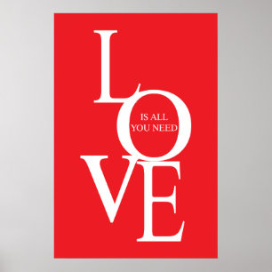 Poster L'amour est tout ce dont vous avez besoin