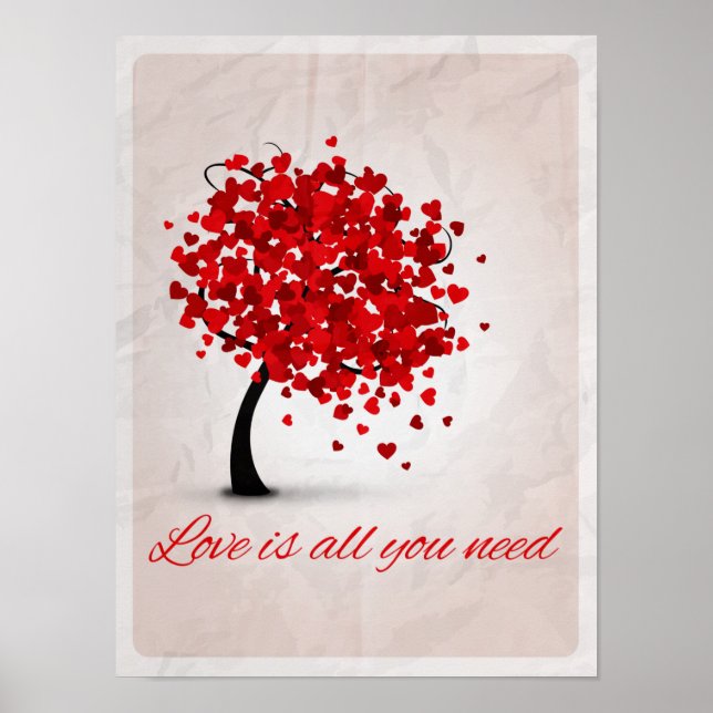 Poster l'amour est tout ce dont vous avez besoin (Devant)