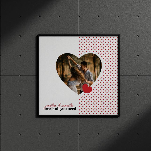 Poster L'Amour Est Tout Ce Dont Vous Avez Besoin Coeur Ph (Créateur téléchargé)