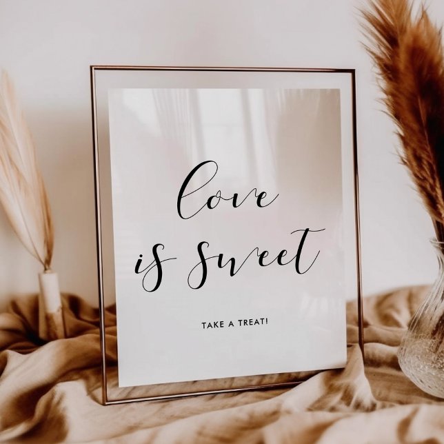 Poster L'amour est un signe mariage doux (Créateur téléchargé)