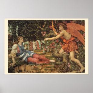 Poster L'Amour et la Jeune Fille par John Stanhope