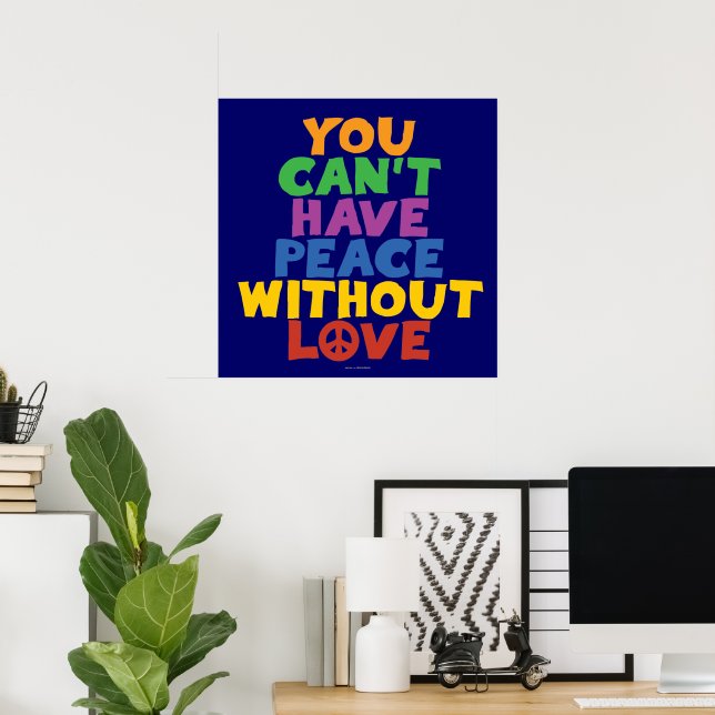 Poster L'amour et la paix (Bureau à domicile)