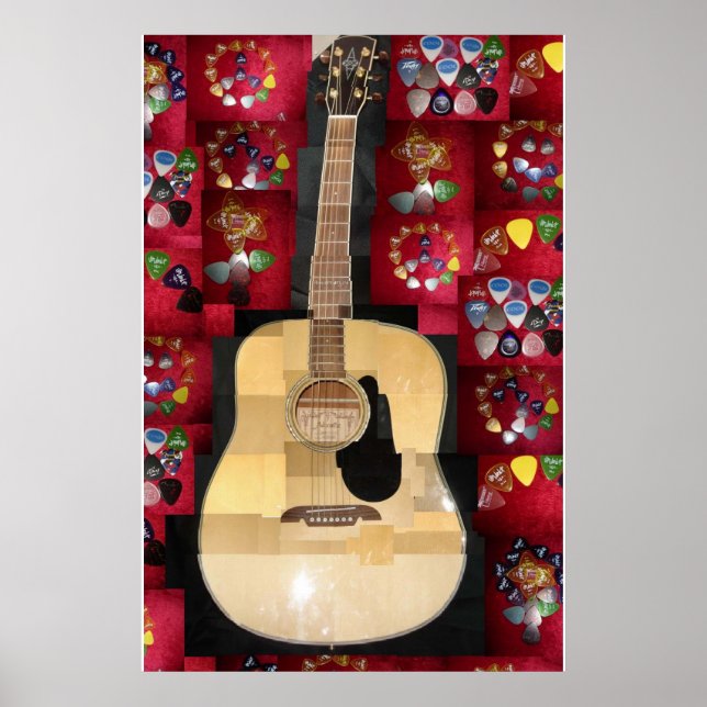 Poster L'amour guitare (Devant)