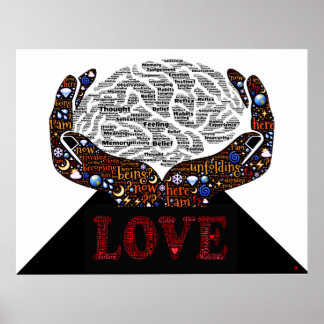 Poster L'amour inconditionnel est le chemin de la réalisa