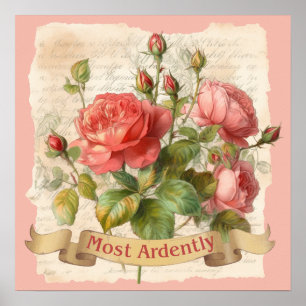 Poster L'AMOUR - Le plus ardemment - M. Darcy