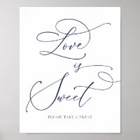 L'Amour Minimaliste Bleu Marine est Sweet Dessert