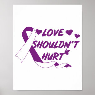 Poster L'amour ne devrait pas nuire à la sensibilisation