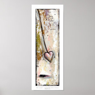 Poster L'amour n'est pas bel art expressif cru parfait