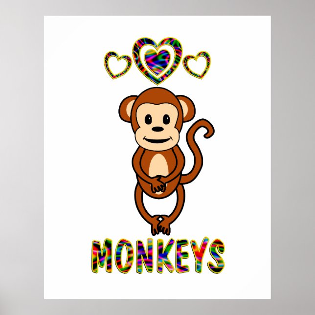 Poster L'amour pour les singes (Devant)