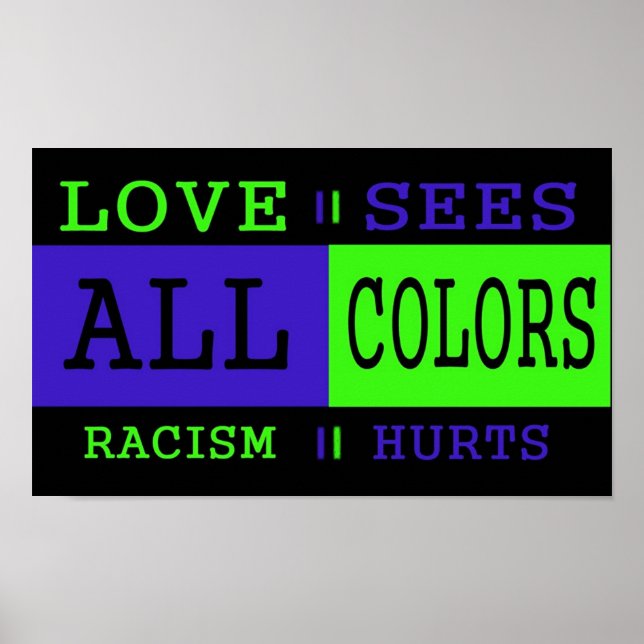 Poster L'amour voit toutes les couleurs (Devant)