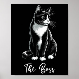 Poster L'Amoureux des chats Boss Tuxedo Kitten Tuxedo Pro