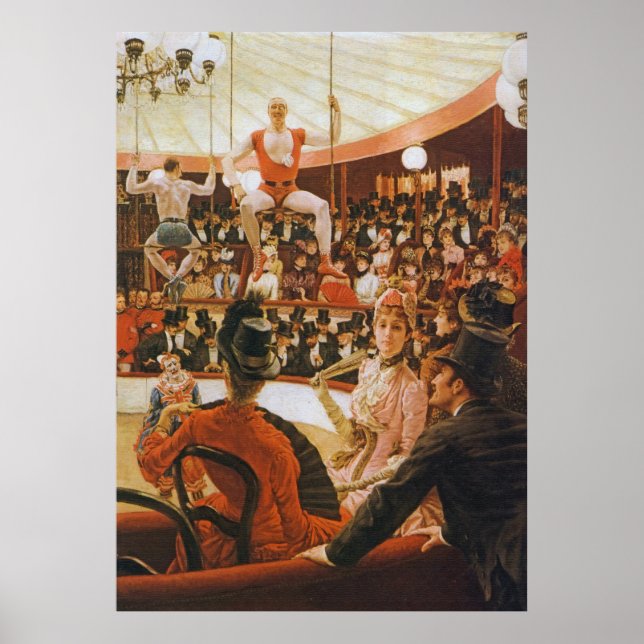 Poster L'amoureux du cirque, par James Tissot (Devant)