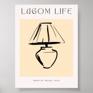 Poster Lampe minimaliste scandinave