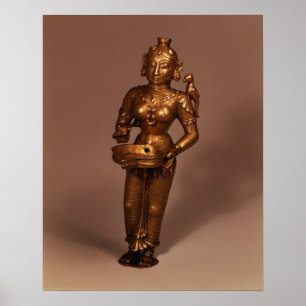 Poster Lampe sous forme de déesse de la Fortune