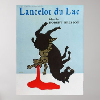 Poster Lancelot du Lac  film de Robert Bresson