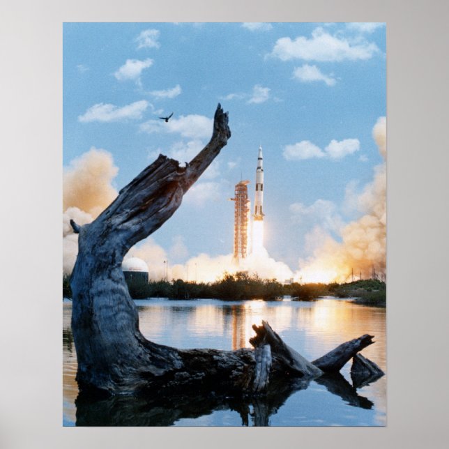 Poster Lancement d'Apollo 16 (Devant)