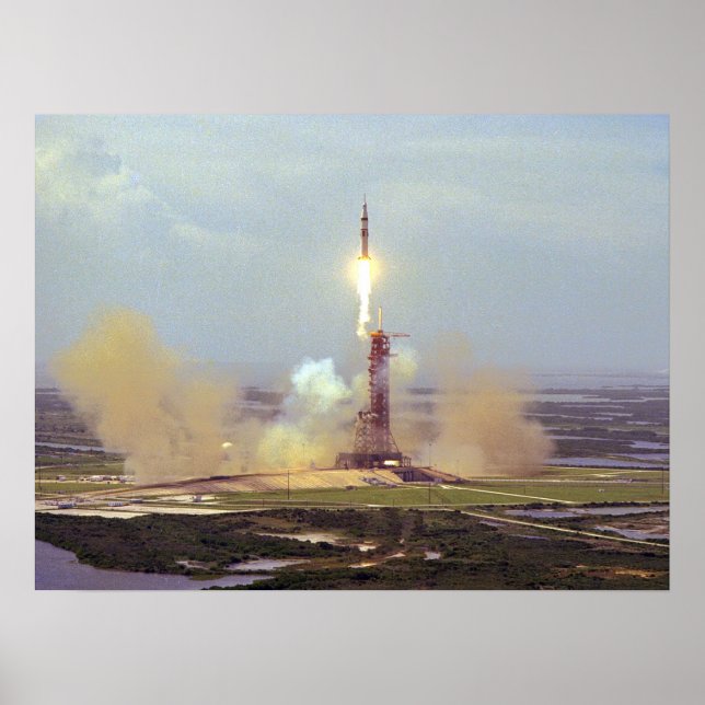Poster Lancement d'Apollo (Projet de test Apollo-Soyuz) (Devant)