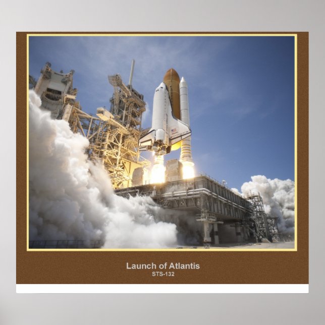 Poster Lancement d'Atlantis STS-132 (Devant)