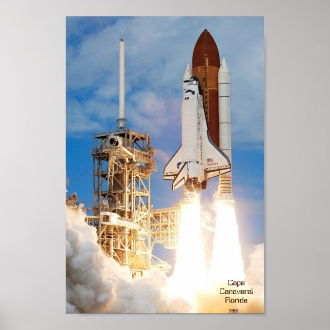 Poster Lancement de fusée Floride USA (Devant)
