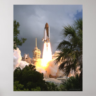 Poster Lancement de la navette spatiale