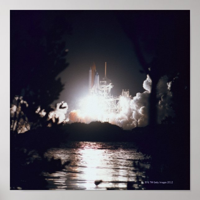 Poster Lancement de la navette spatiale (Devant)