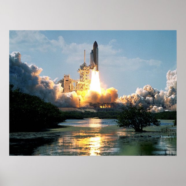 Poster Lancement de la navette spatiale Atlantis (STS-110 (Devant)